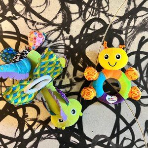 Lamaze Flip Flap Dragon + My First Rattle Set